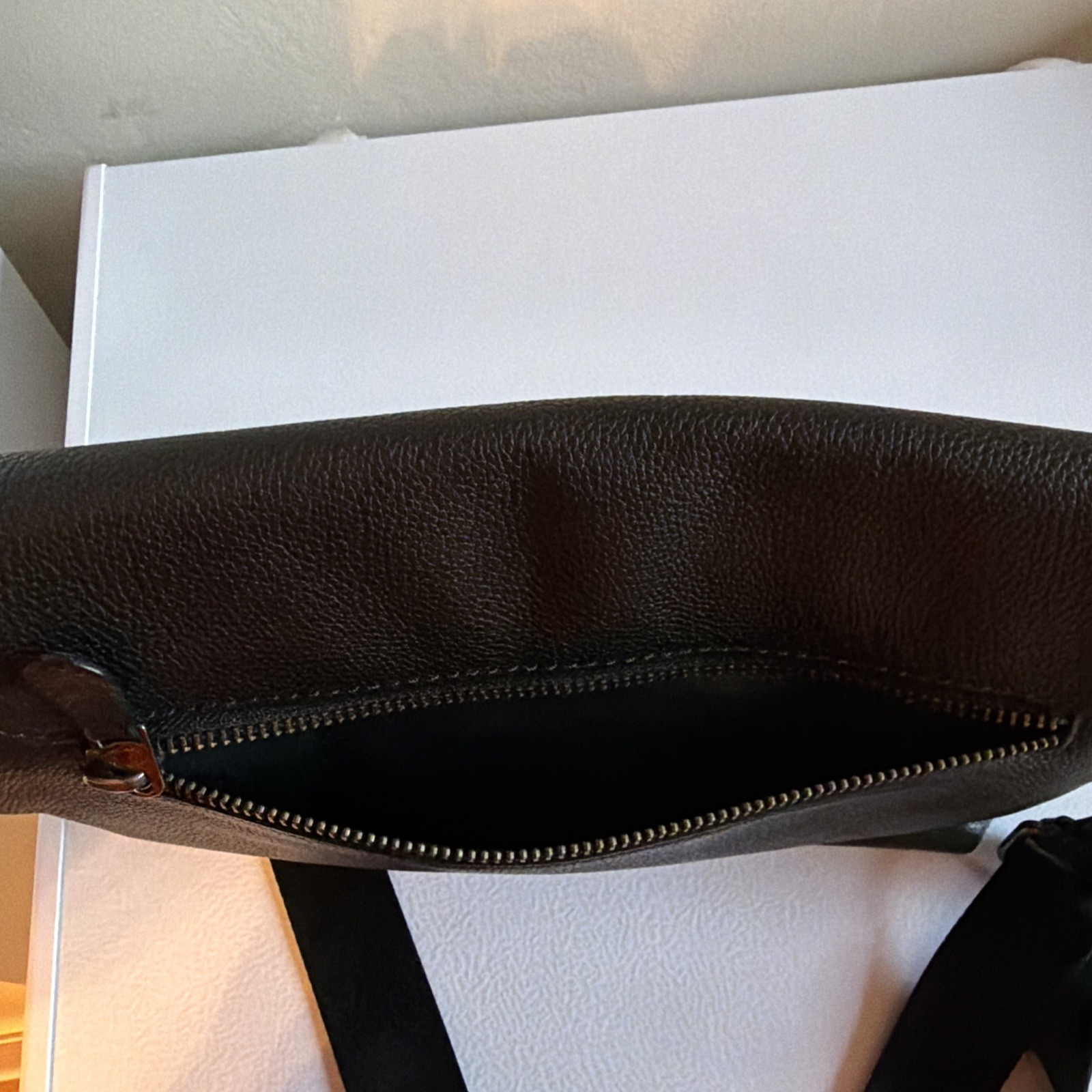 COACH – Metropolitan 55552 Black Leather Messenger Crossbody Bag A4 Fit