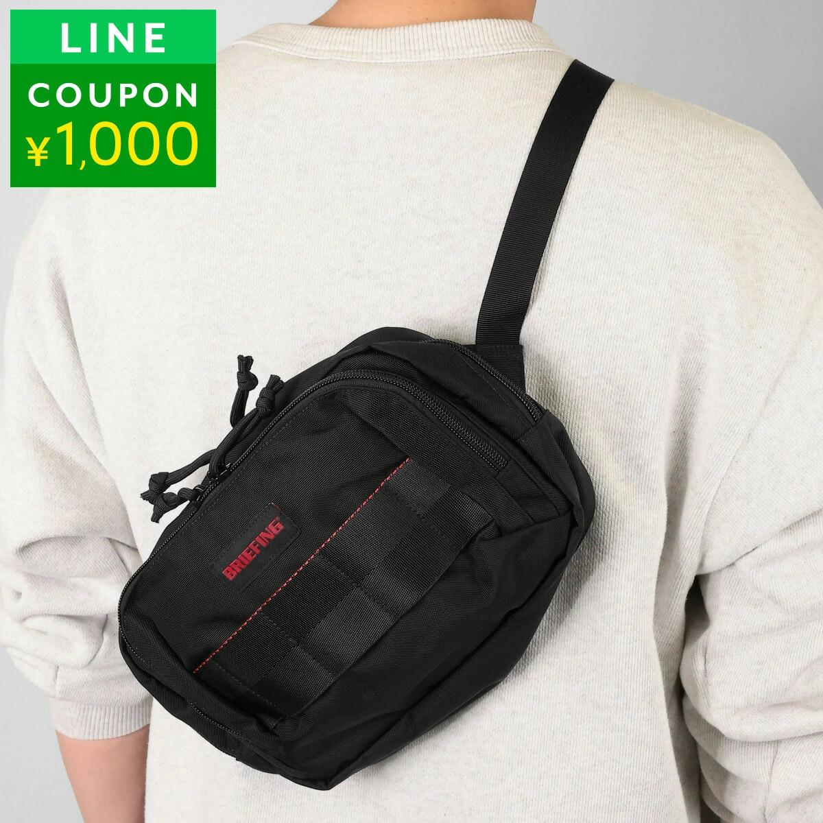BRIEFING Shoulder Bag, Another Generation, BRA241L40 010, Unisex, Black