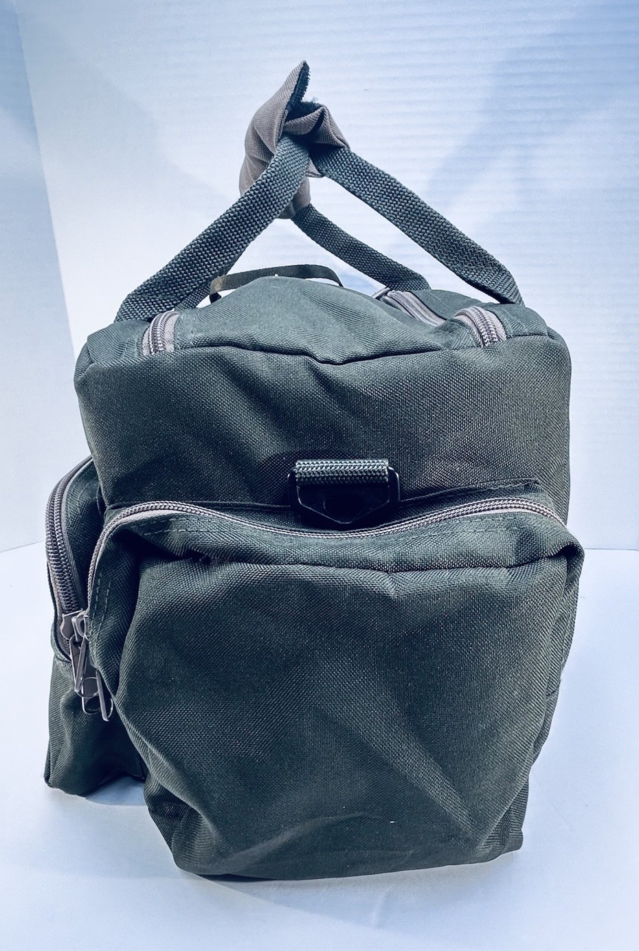 2 Duffel Bags Green Canvas Ducks Unlimited Gear Bag & Air Tex Weekend Travel Bag