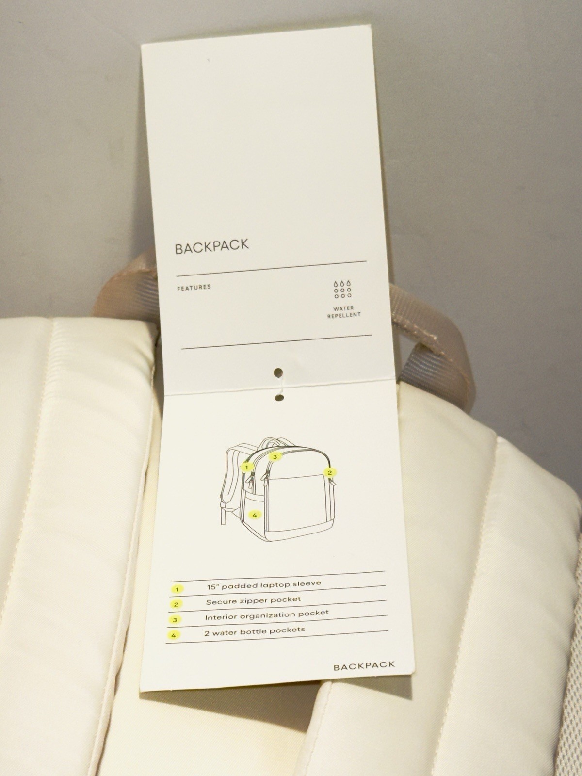 17.5″ Lifestyle Backpack Off-White – All in Motion