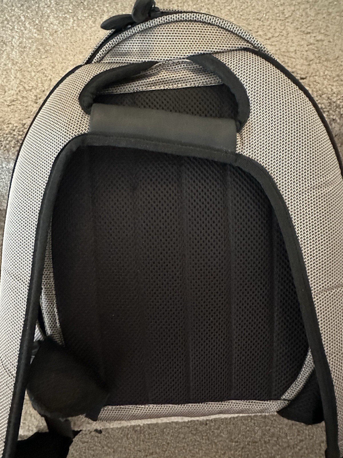 Vintage Tumi T2 Tech Gunmetal Ballistic Backpack Nylon Black Leather Backpack