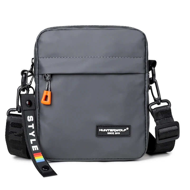 Simple Mini Men Crossbody Bag For Phone Side Bag Casual Waterproof PU Leather.