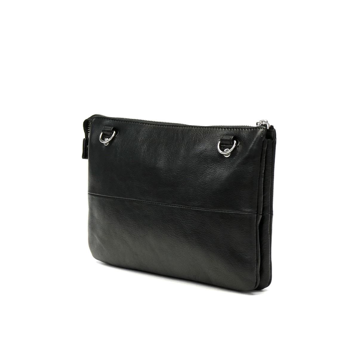 Ultima Tokyo Shoulder Bag Second Bag 2-Way Genuine Leather, Men’s Black or Navy