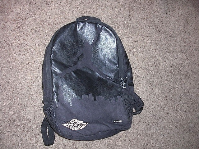 NIKE AIR JORDAN Black Jumpman Collection Skyline BACKPACK Travel adjust straps