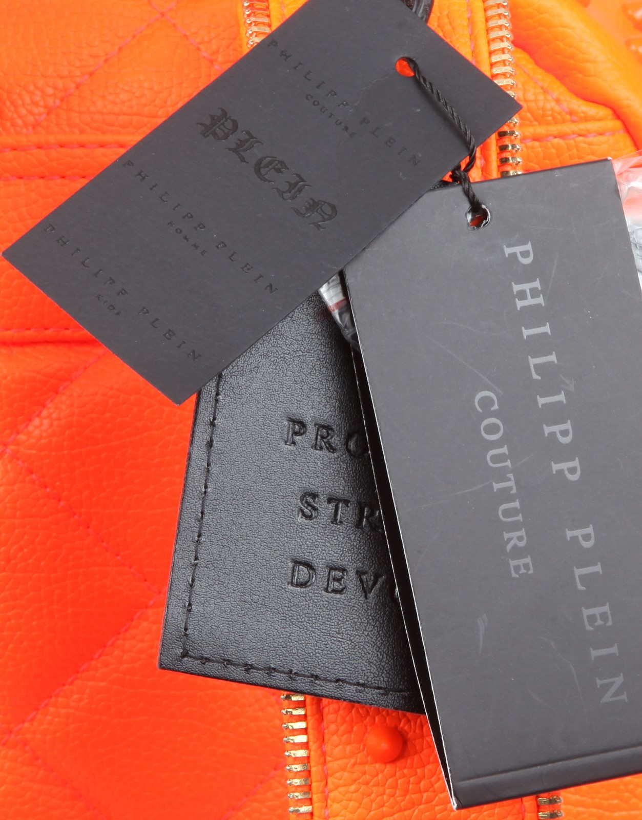 Philipp Plein Couture Homme backpack neon orange bag polyurethane & polyester