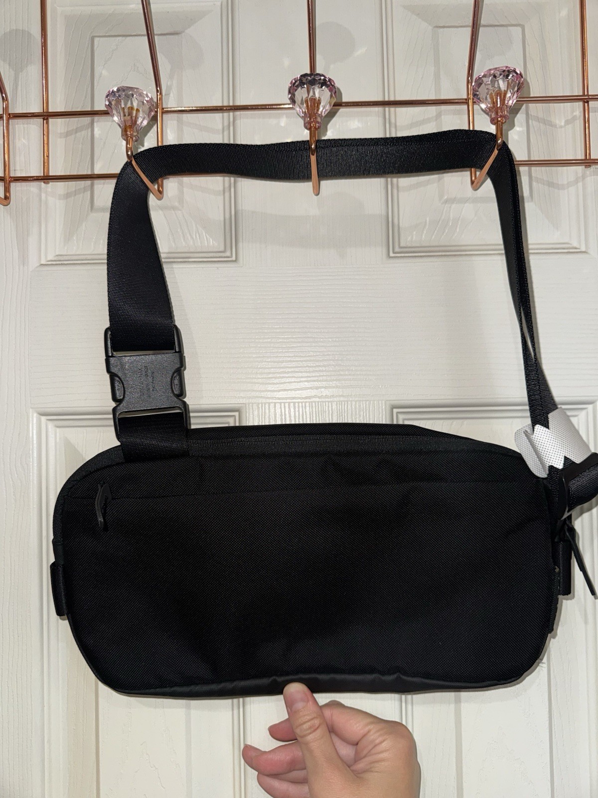 tomtoc Compact EDC Sling Bag – Black Minimalist Crossbody Pack NWT