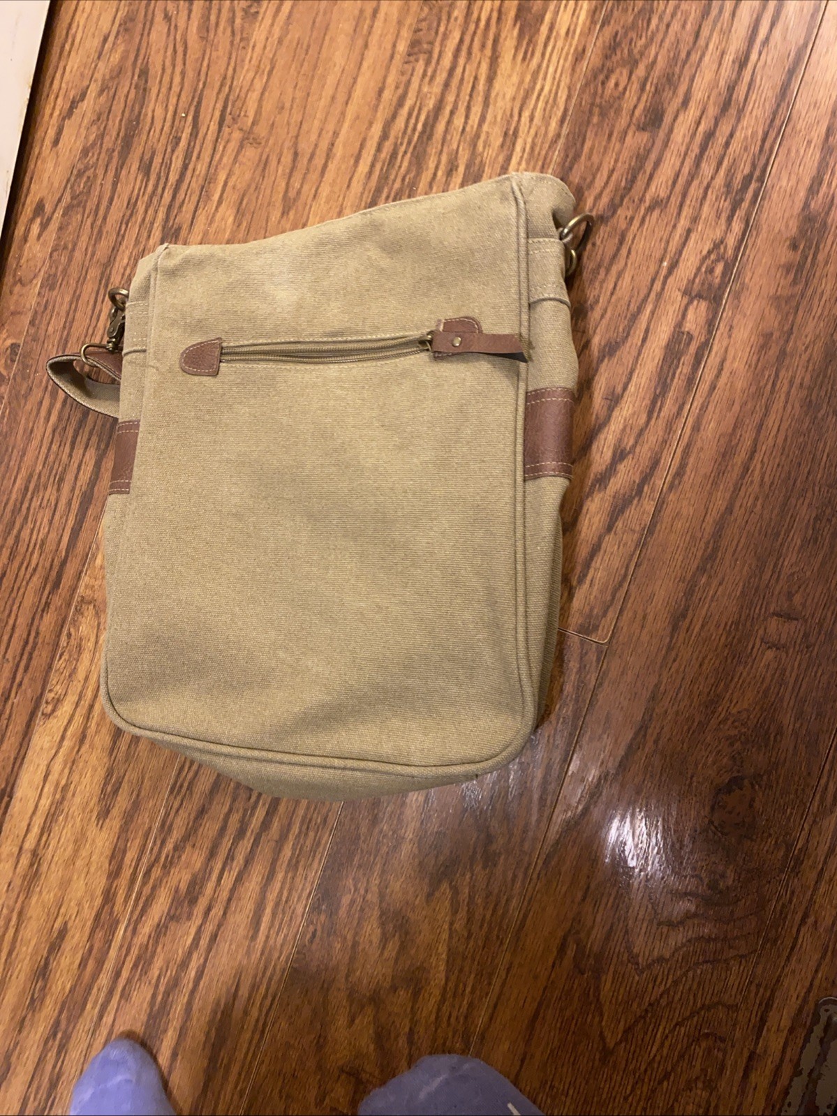Messenger Bag Textile Canvas Messenger Bag Browns CROSS BODY 14x9x3 EUC