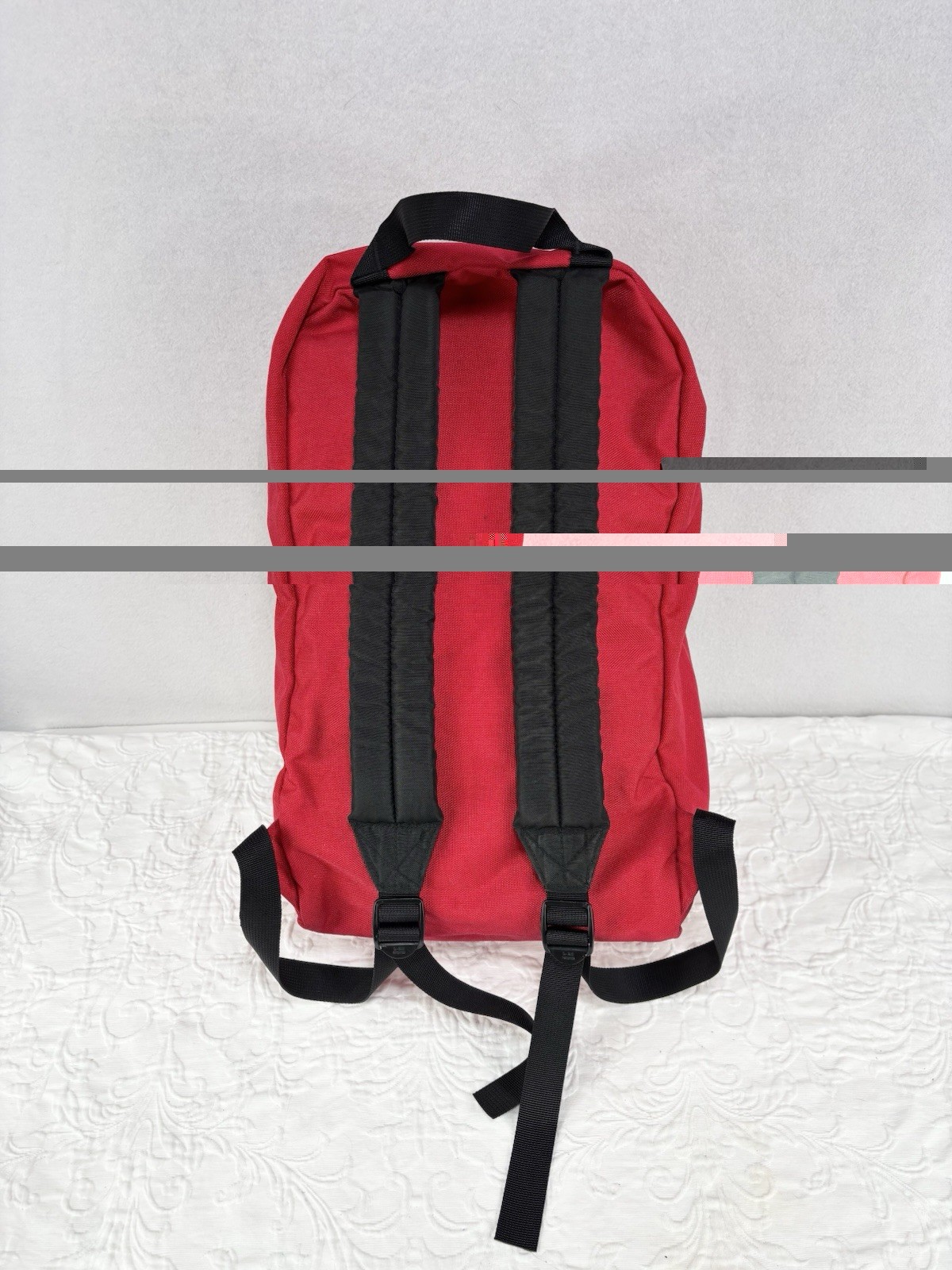 VTG 80s The North Face Backpack Red Minimalistic Design School Travel EUC