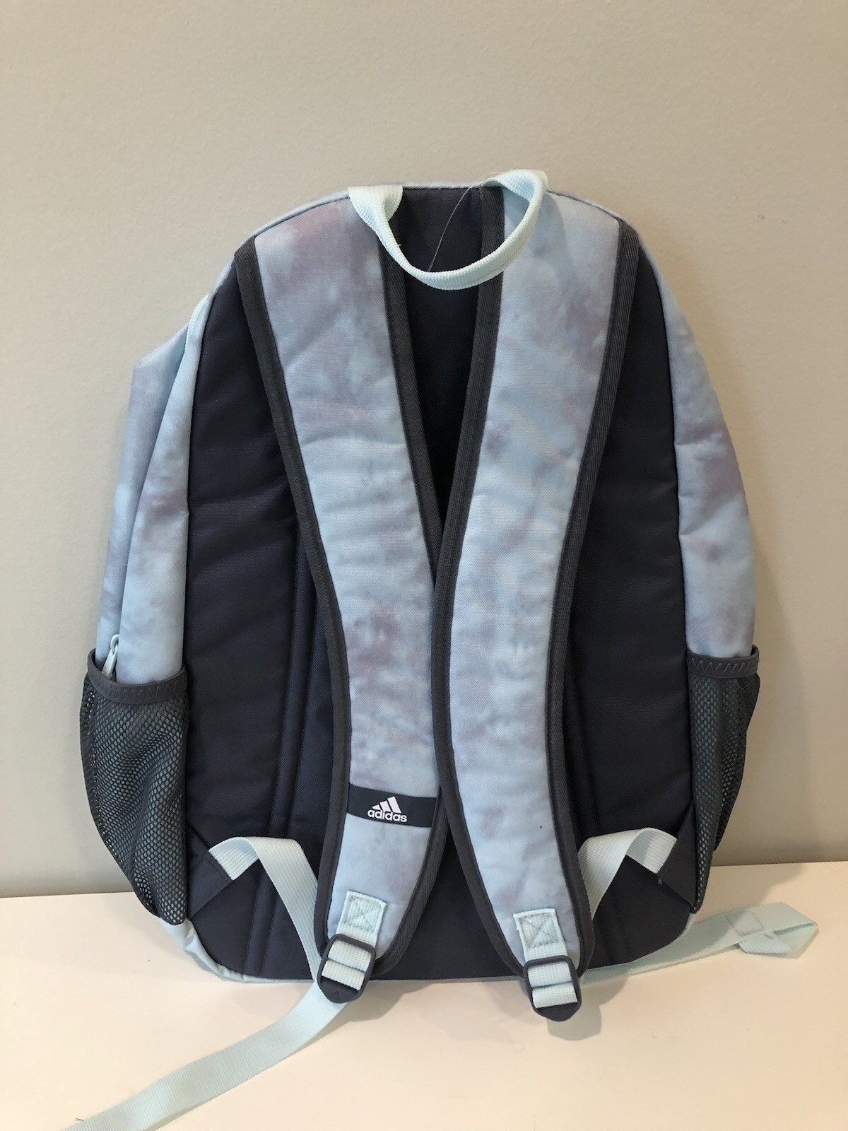 NWT Adidas PrimeTime BackPack Large Bookbag Gym Sandy Blue Grey