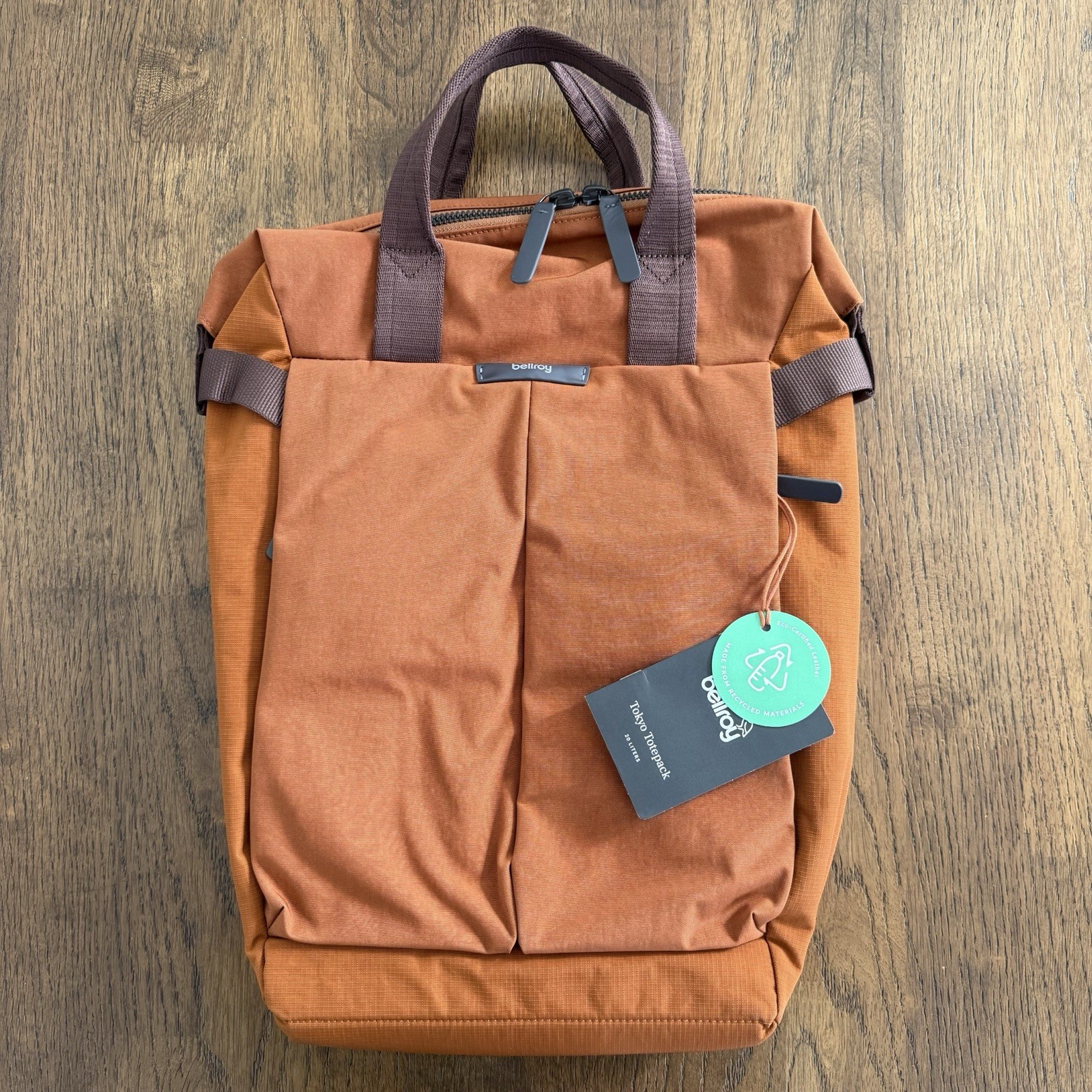Bellroy Tokyo Totepack Bronze 20L Backpack Laptop Tote Bag BNWT RRP $289