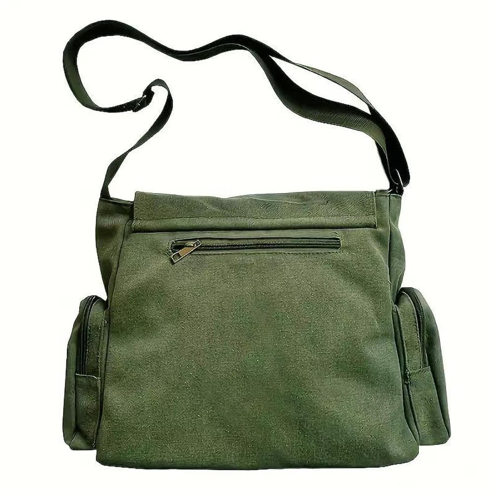 CHICGLOW Personalized Pattern Messenger Bag Cute Canvas Medium, Soild