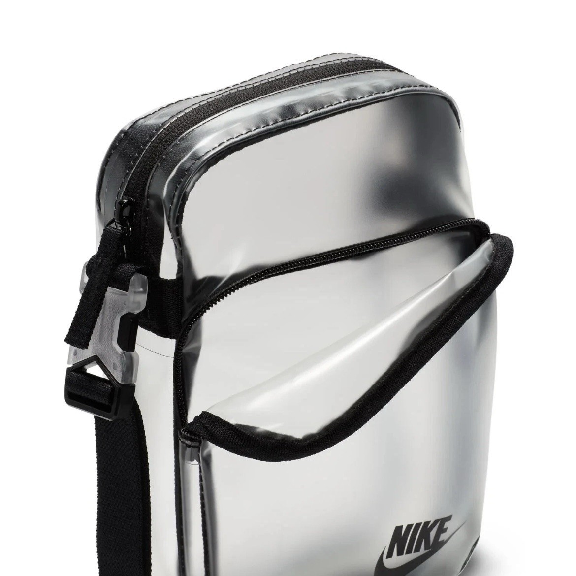 Nike Crystal Heritage Clear Crossbody Shoulder Bag 6″x9″x3″ New With Tags