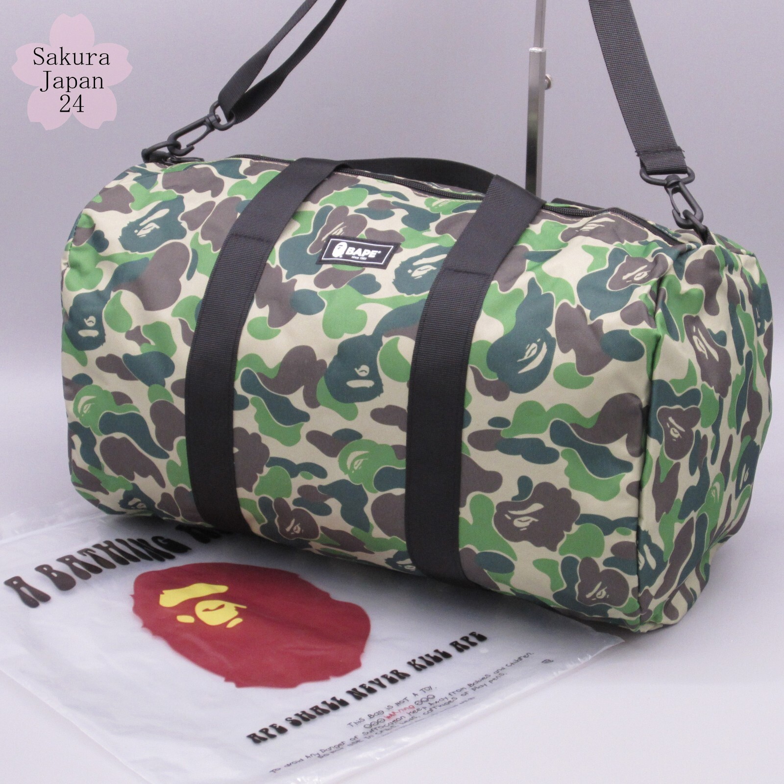 10 Set BAPE A Bathing Ape Duffle Bag Camo Green 2020 Spring Magazine Free Gift