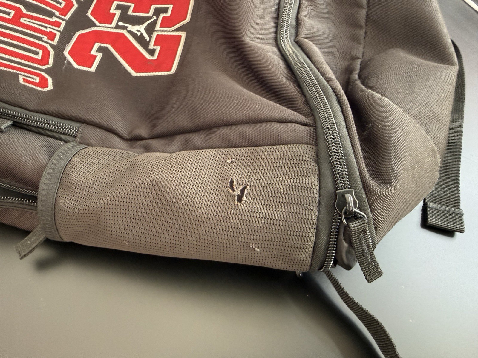 Nike Air Jordan Jersey Backpack #23 Black Adjustable Straps Laptop ￼