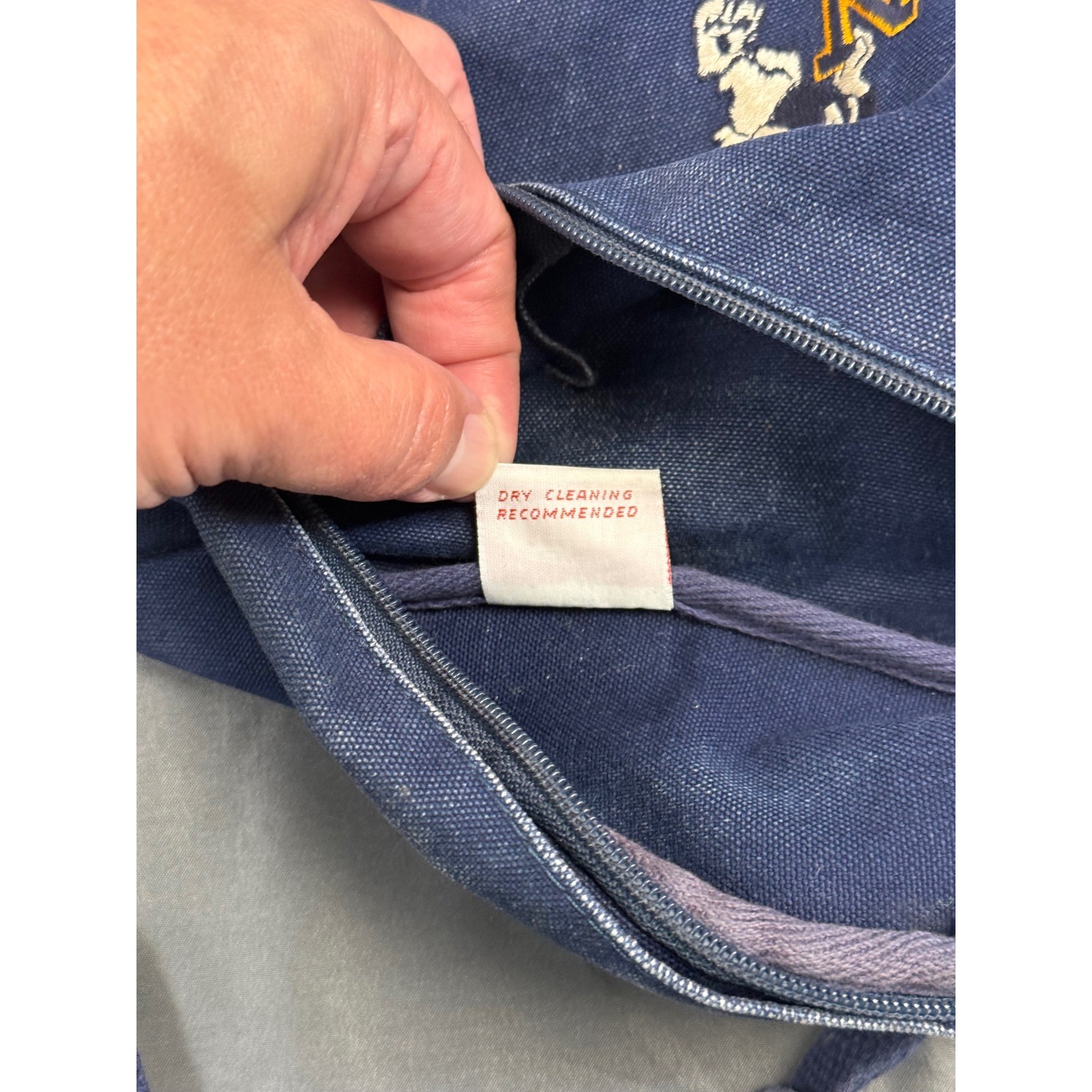 Vintage Navy USNA Bill the Goat Canvas Fanny Pack Bags by Mimi Annapolis Blue