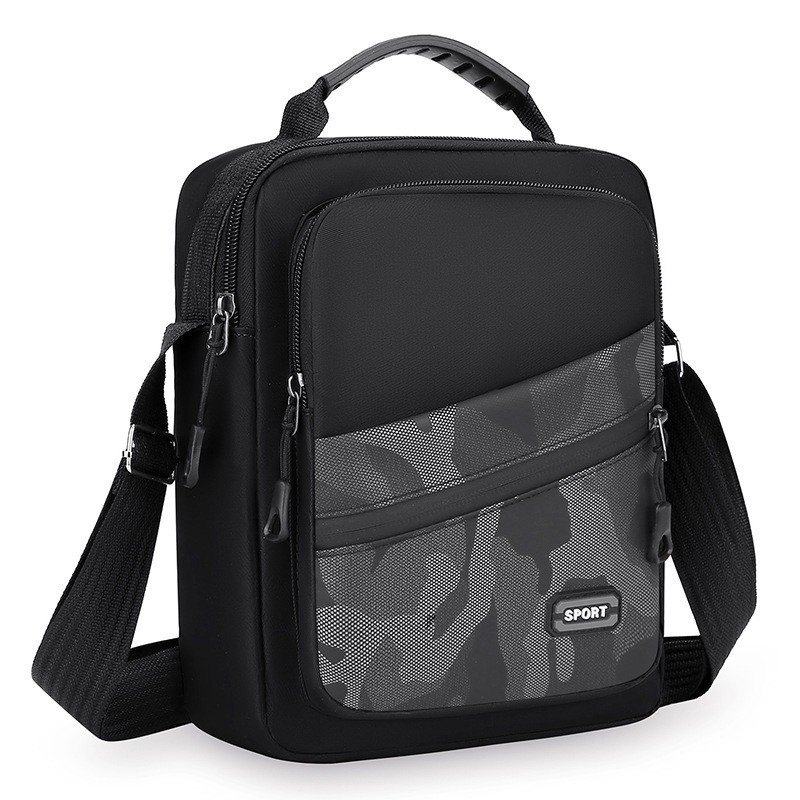 Men’s Navy Handbag Shoulder Bag Crossbody Casual Camouflage Style