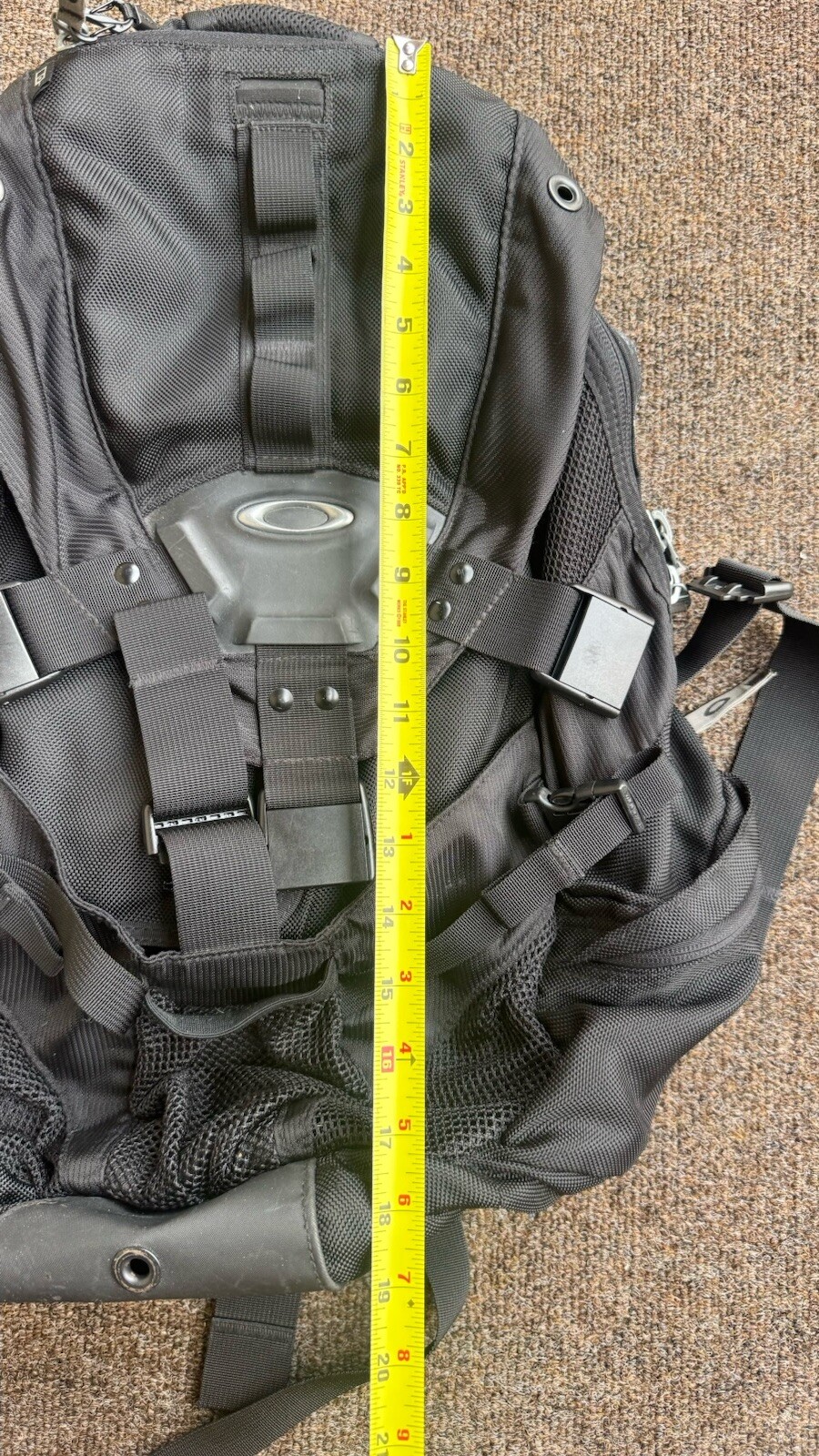 Y2K Oakley Icon 3.0 Tactical Backpack Stealth Black Military Travel Hiking READ