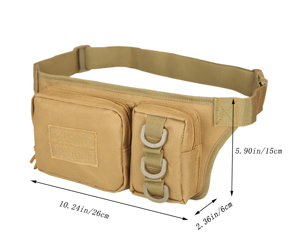 Tactical Waist Bag Nylon Oxford Utility Multipurpose EDC Utility Waist Pouch US