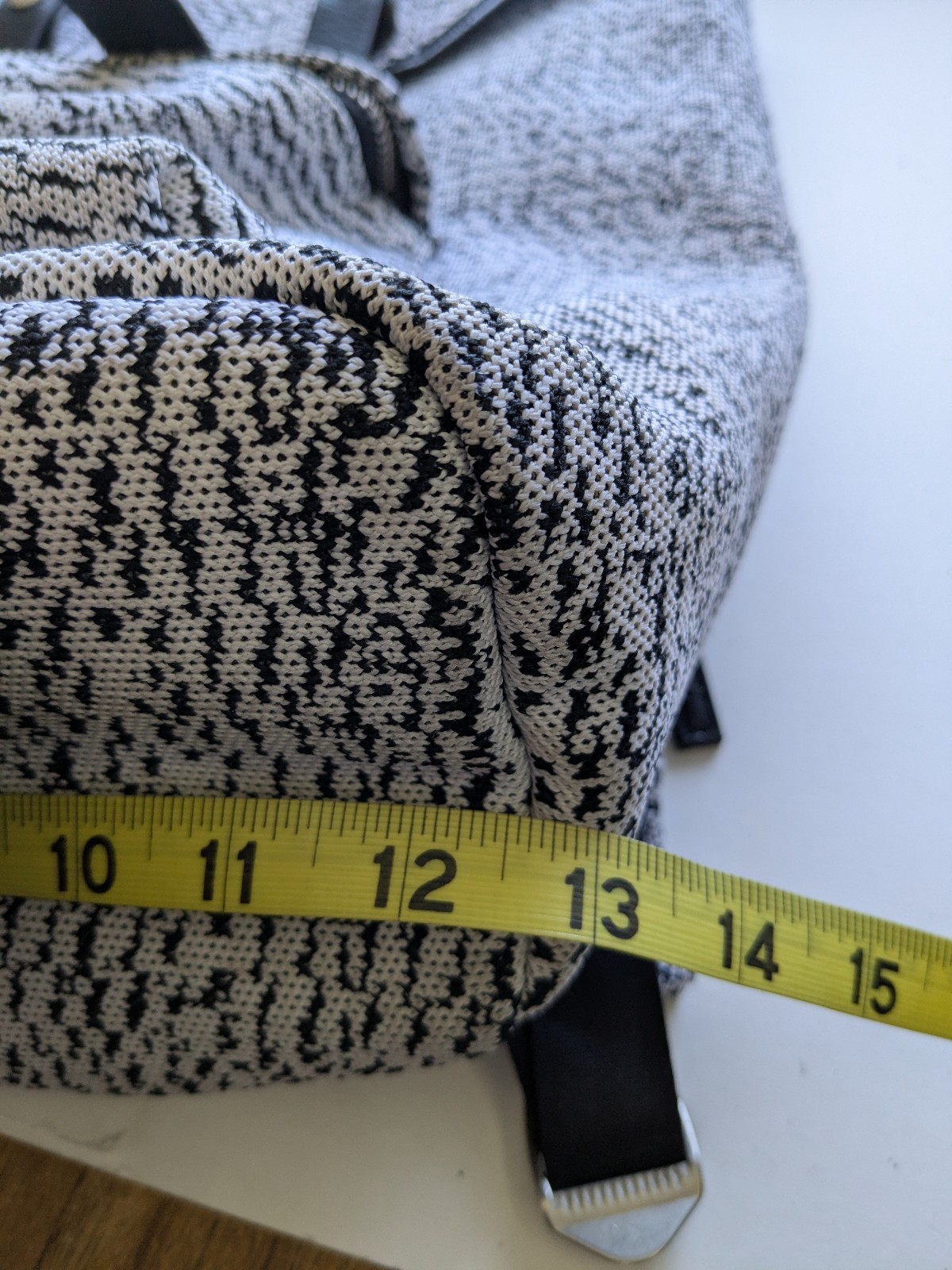 Mozay Backpack Opal Backpack Dreamweave Oreo Knit Laptop Pocket Black White
