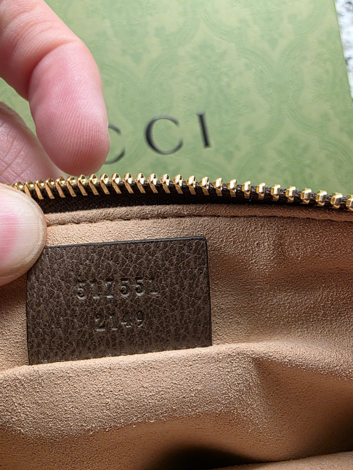 Gucci GG Supreme Web Monogram Clutch Pouch Bag Brown Canvas Leather – Excellent