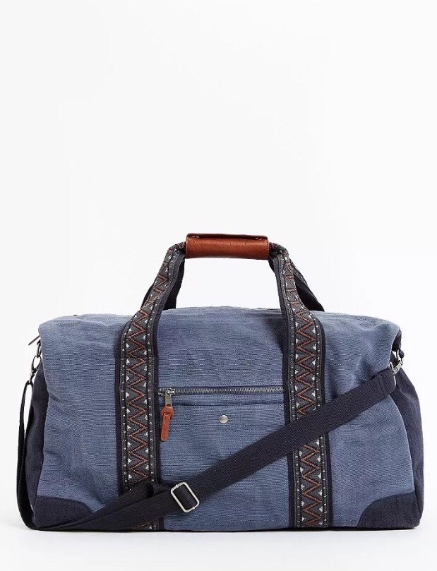 Mosson Brickle Linen Weekender Duffel Bag New Men Urban Outfitters