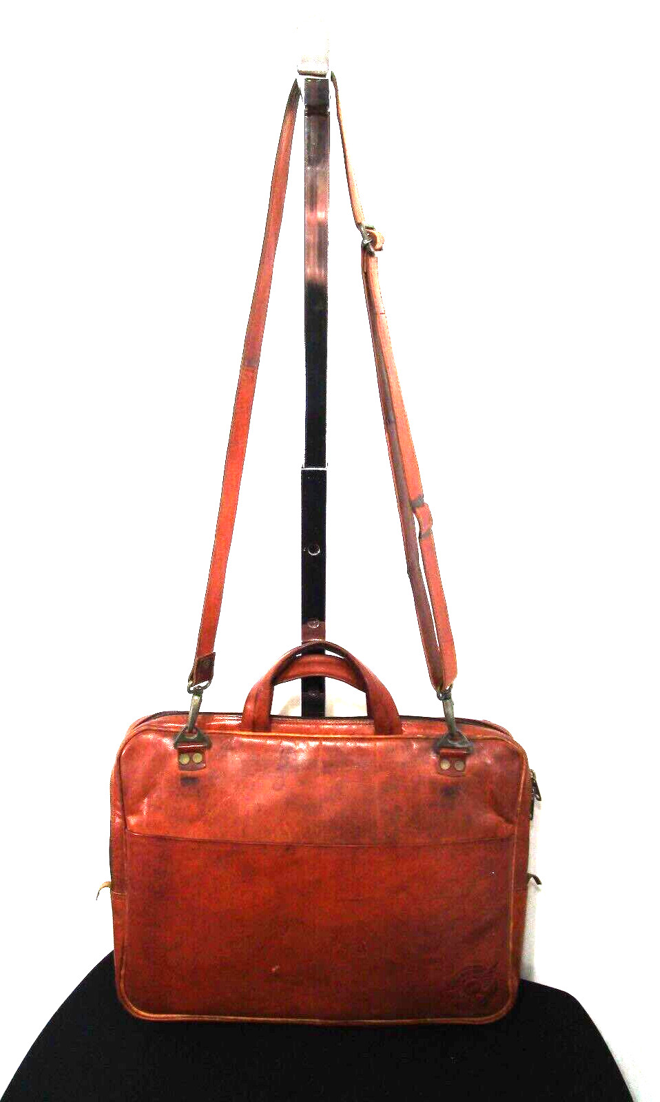 Johnny Fly Slim 15″ Laptop Brown Leather Crossbody Messenger Bag