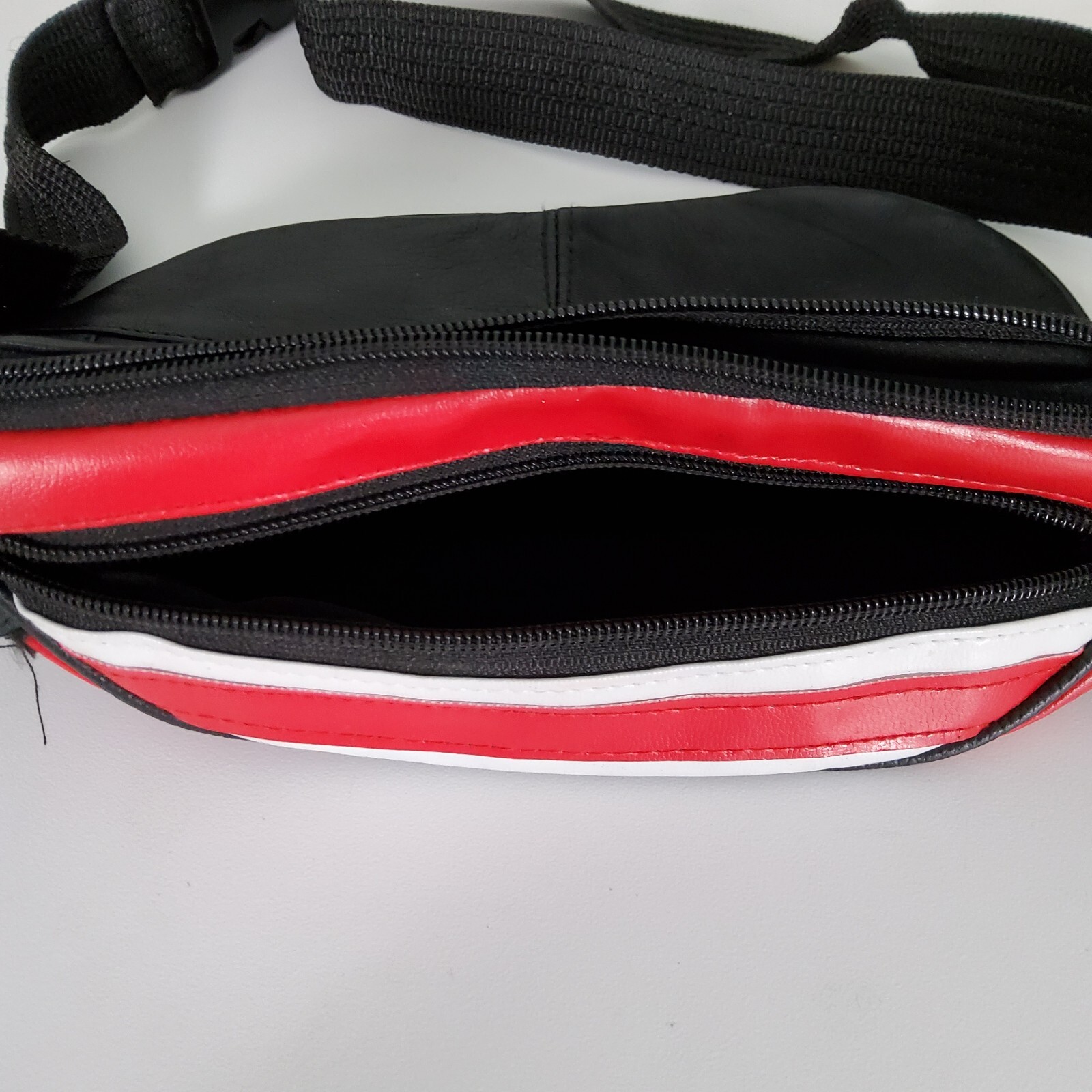 Leather Vintage American Flag Fanny Pack 3 Pockets One Size Fits Most USA
