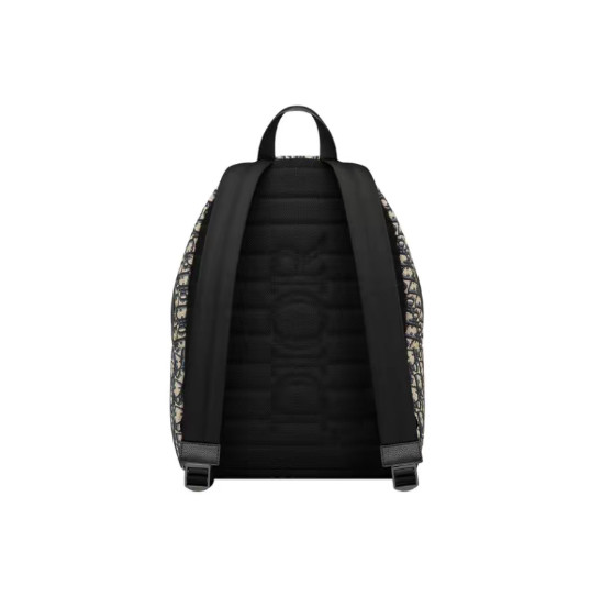 DIOR Rider fabric backpack for men in beige/black 11.8*5.9*16.6 in