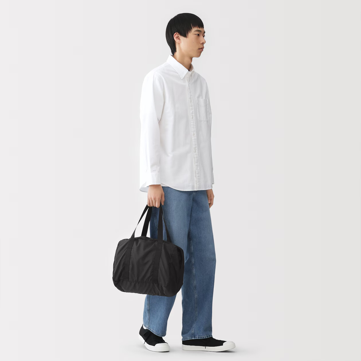 MUJI Packable Water-Repellent Travel Duffel Bag 23-Litter Foldable Unisex NWT