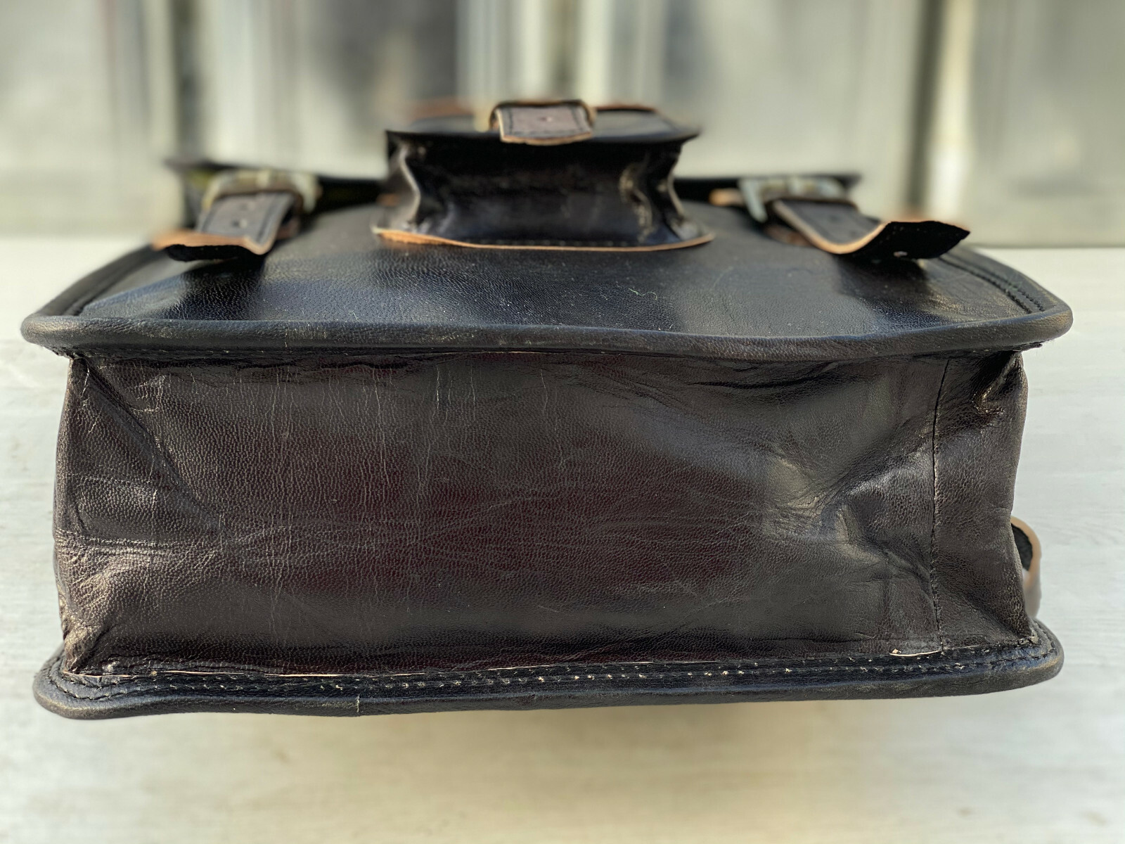 GVB Best Seller genuine leather messenger laptop satchel handmade vintage bag