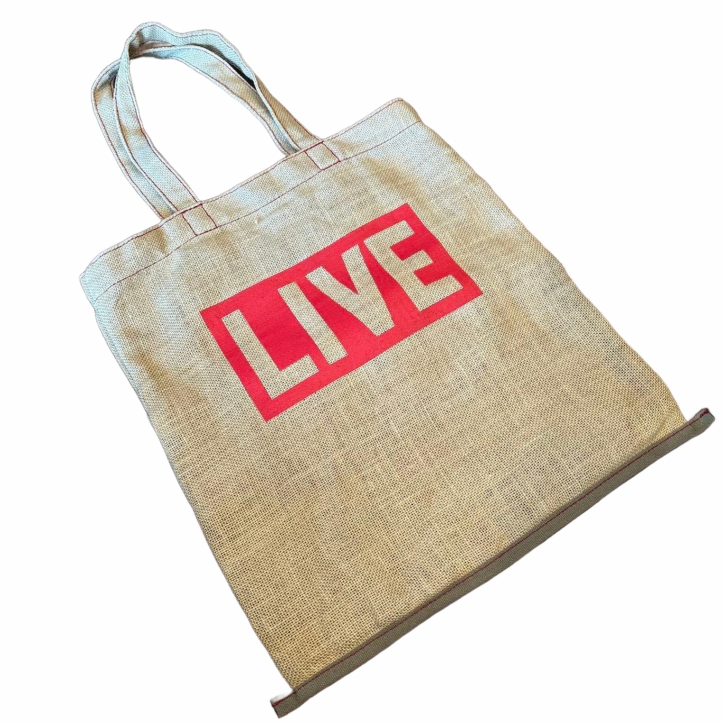 RockSteady PORTER BEAMS Collaboration Tote Bag Jute Linen Used Japan