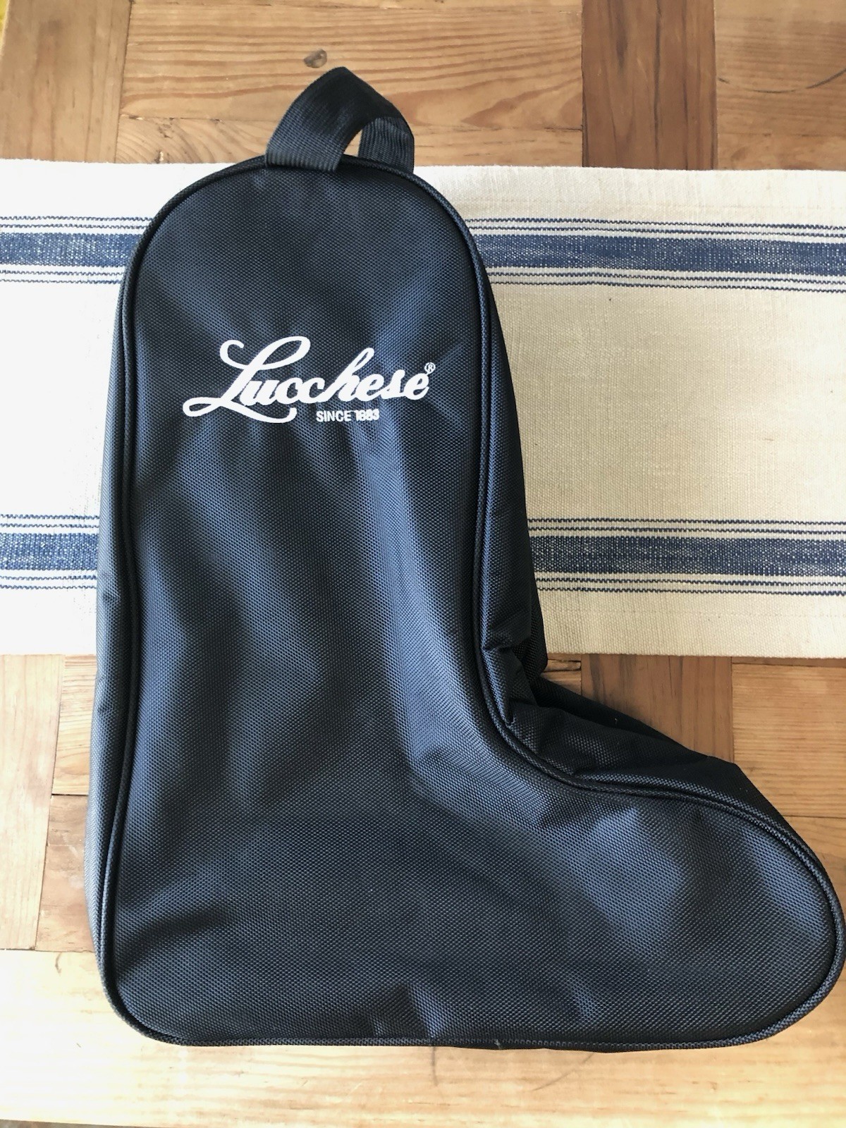Lucchese Black Nylon Cowboy Western Boot Carry Bag Case Storage Travel