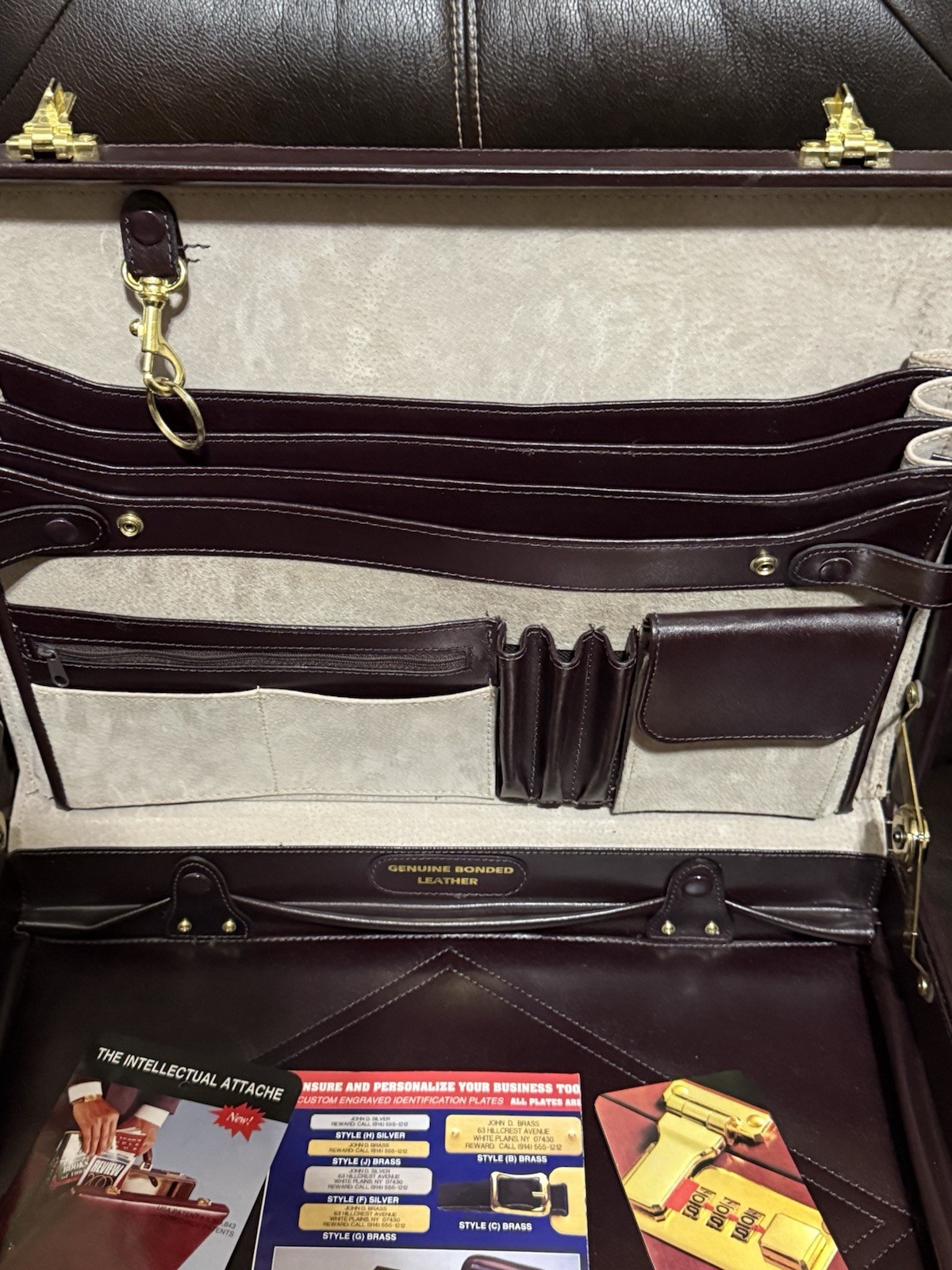 Vintage 80’s 90’s MacGregor Kmart Dual Opening Bonded Leather Attaché Briefcase