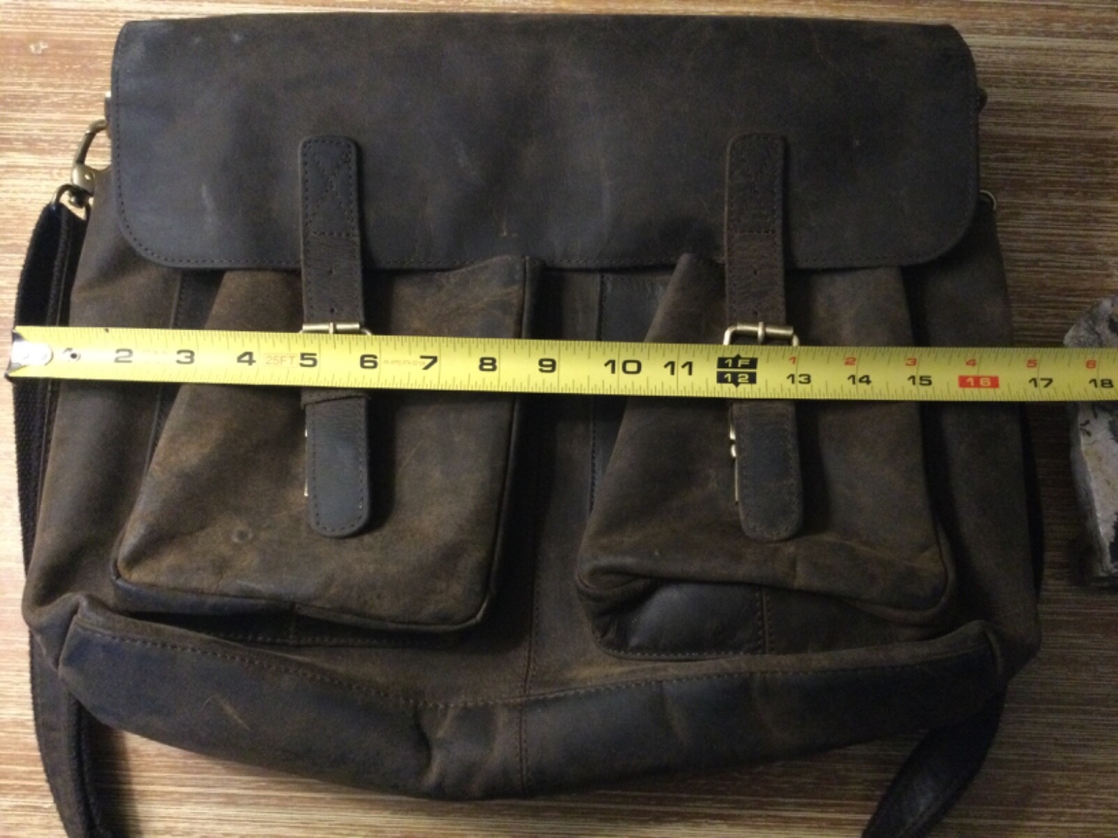 Vintage KomalC leather messenger bag