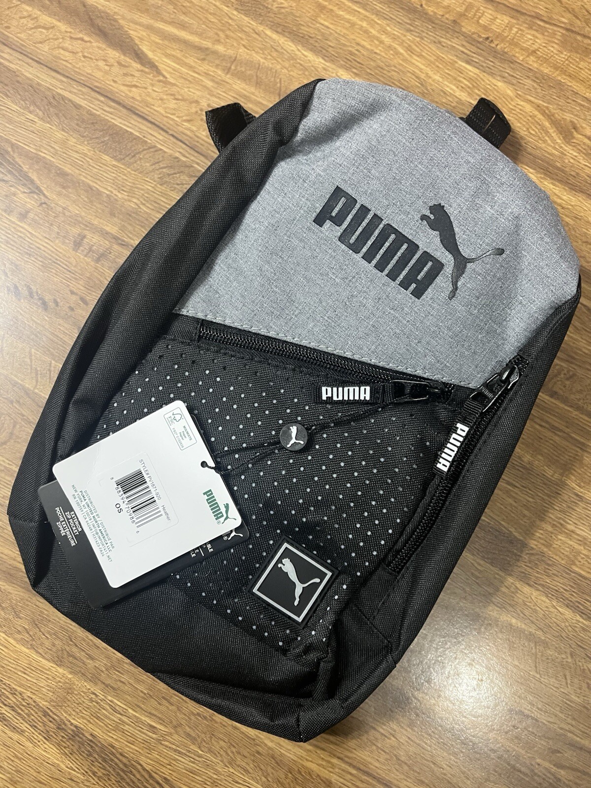 PUMA BACKPACK Unisex EVERCAT SIDEWALL SLING Black Gray NEW
