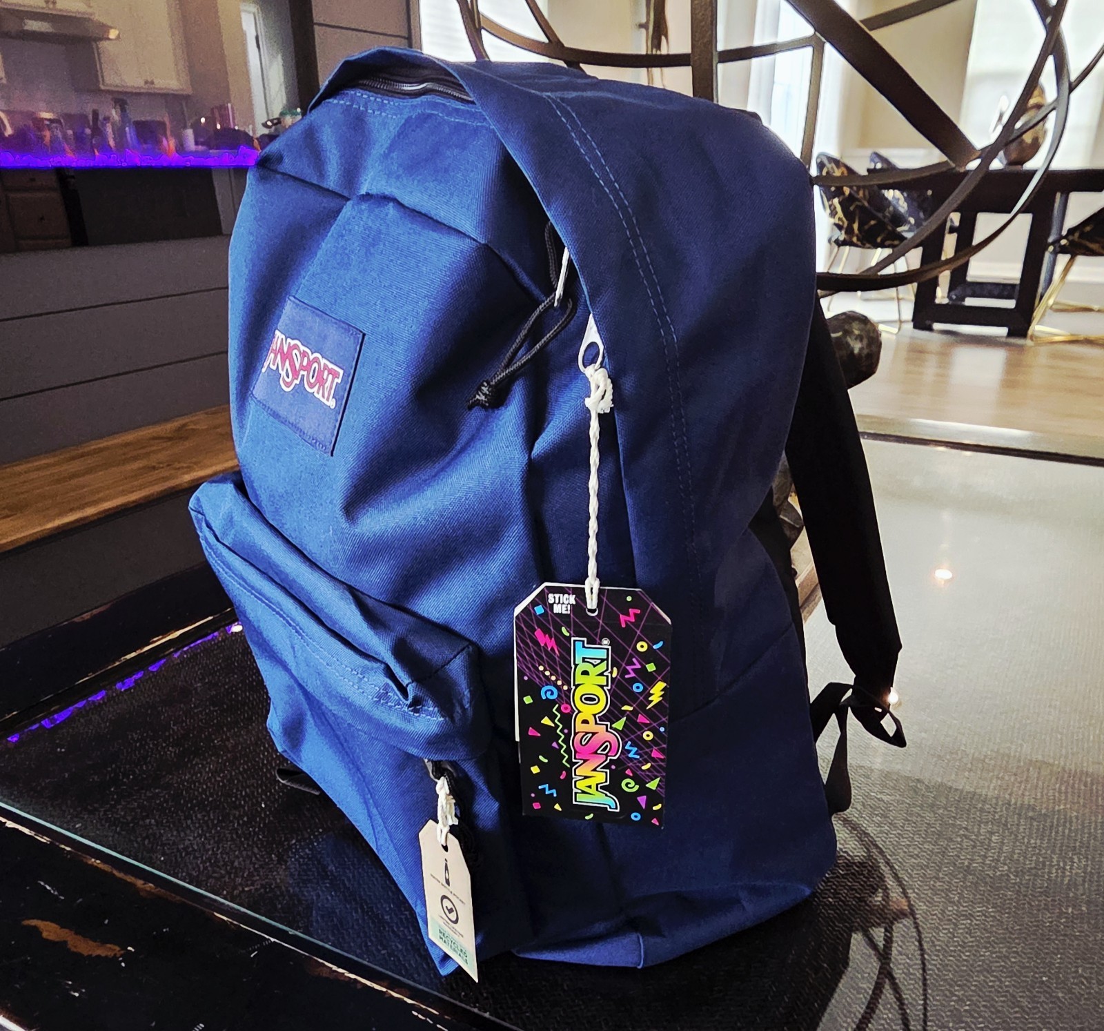 JanSport College Backpack Navy 26L – Lightweight Laptop Bag for School & Travel