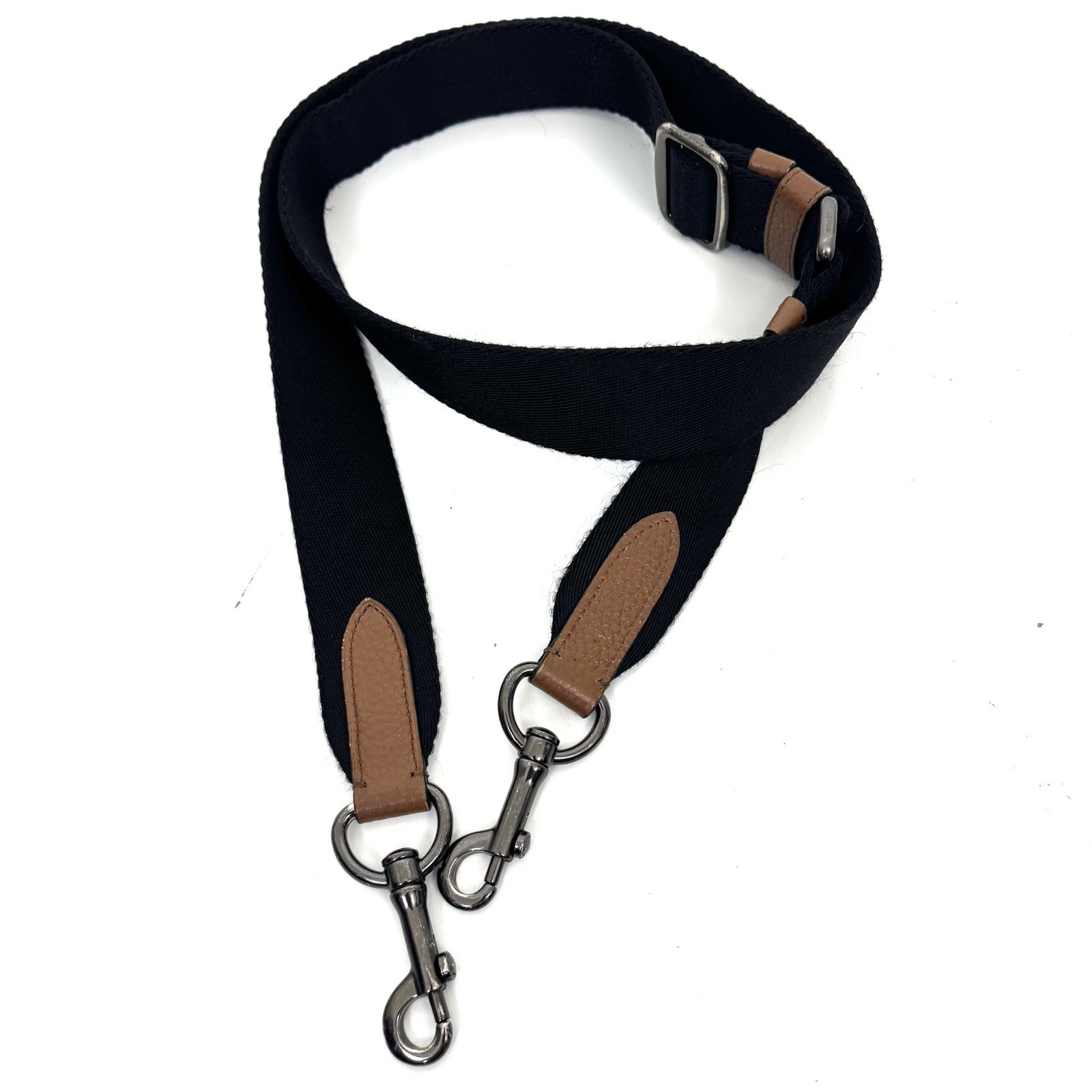Authentic Coach Nylon/Leather Shoulder Strap Replacement Nickel Bolt Snap