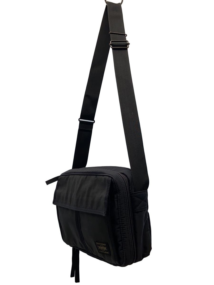 PORTER Shoulder Bag, Acrylic, Black, All-over Pattern
