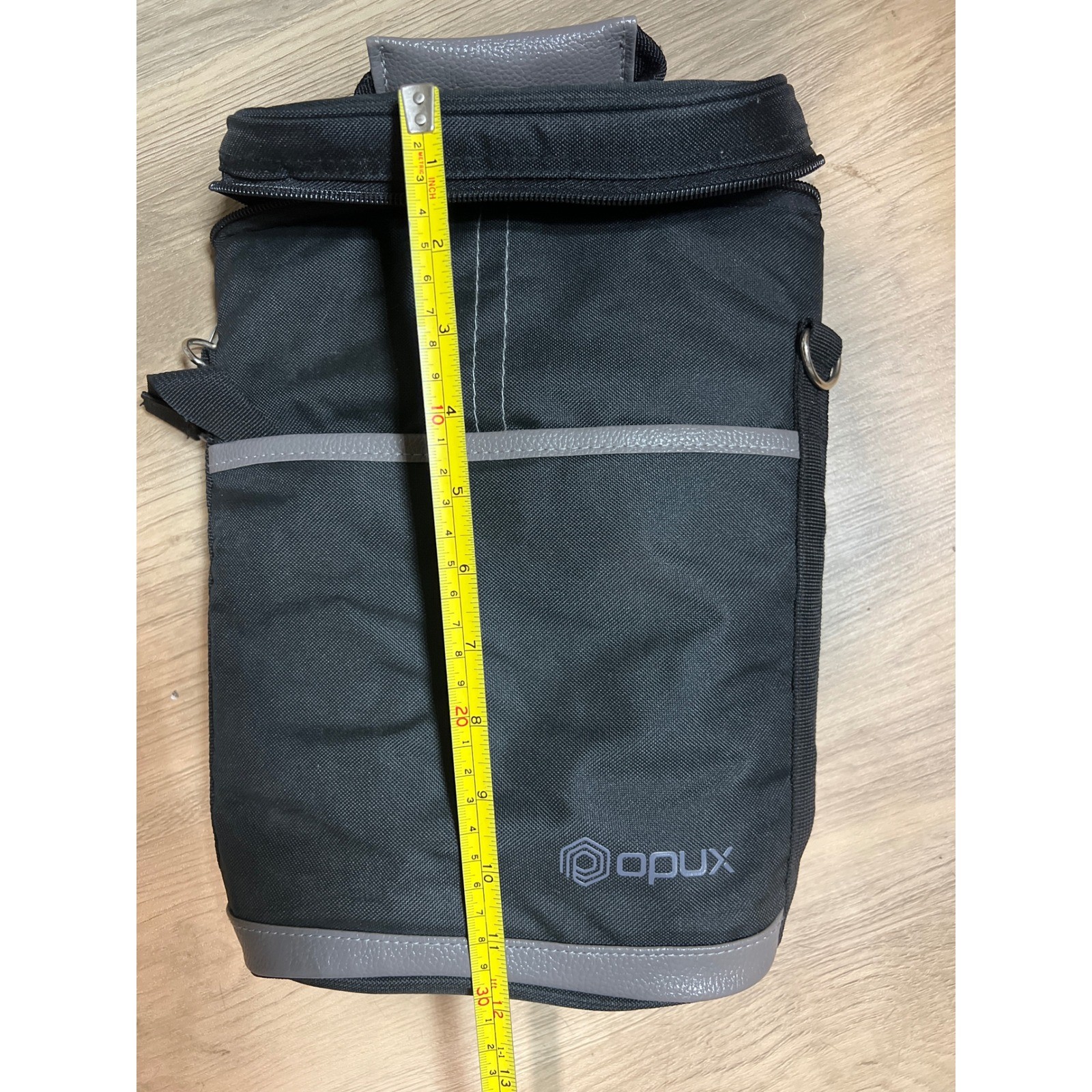 OPUX Black Cooler Bag Crossbody Shoulder Bag Travel Casual Everyday