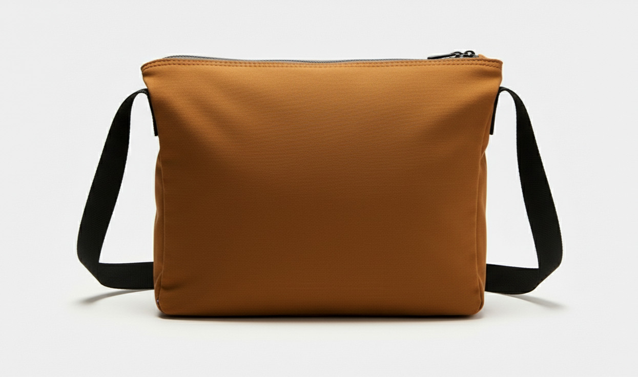Men’s-Chest Bag-Burnt Orange-Polyester-NWT 10″ W 7″ H 2.5 Deep