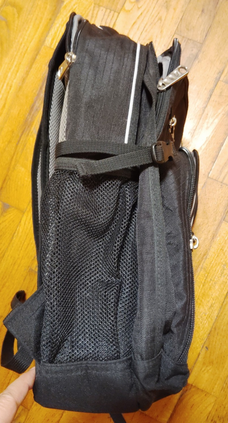 HIGH SIERRA Backpack Swerve Large Black Multi-Zip Pockets 17″ Laptop