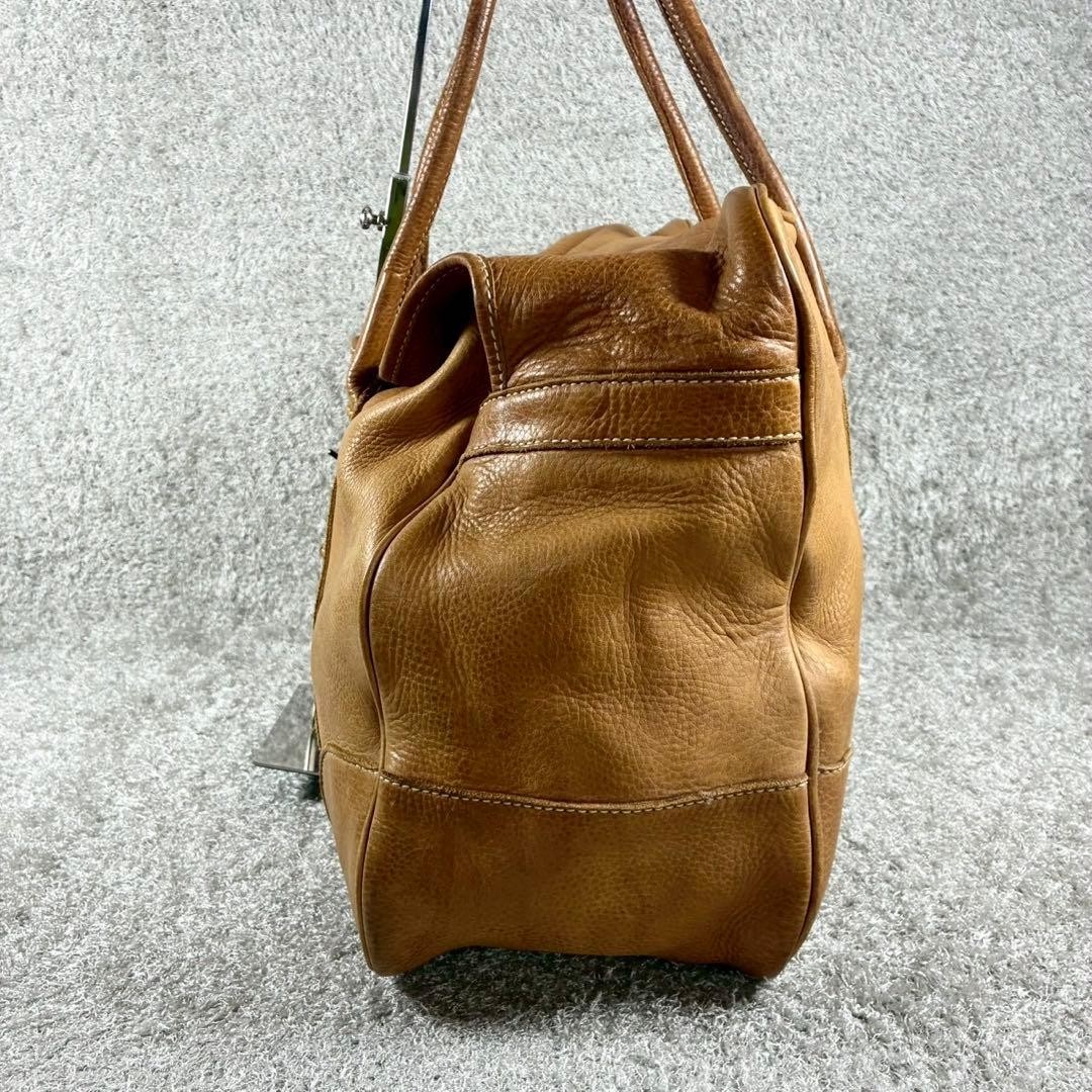 Paul Smith Vintage All Leather Boston Bag Brown Leather Tote 32cm x 50cm