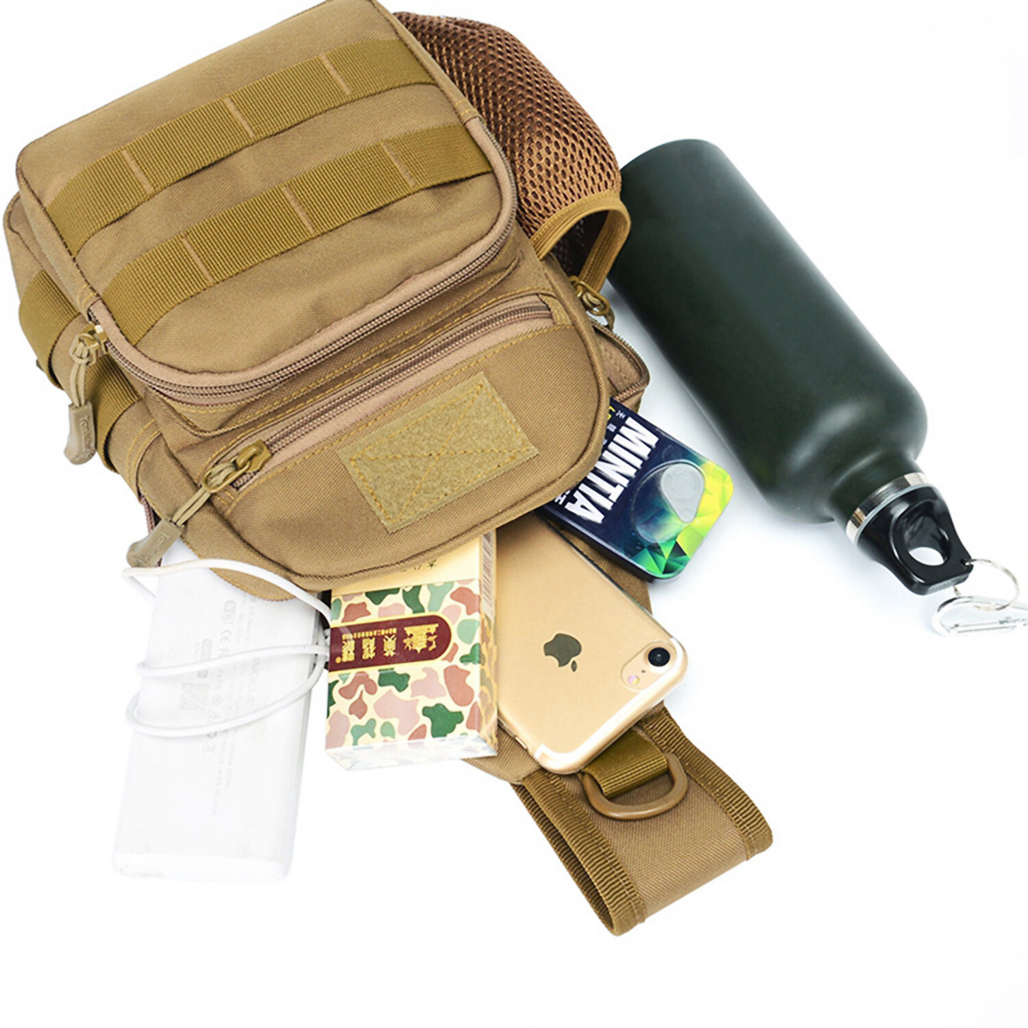 Men Outdoor Tactical Backpack Shoulder Sling Bag Chest Pack Sport Travel Hiking