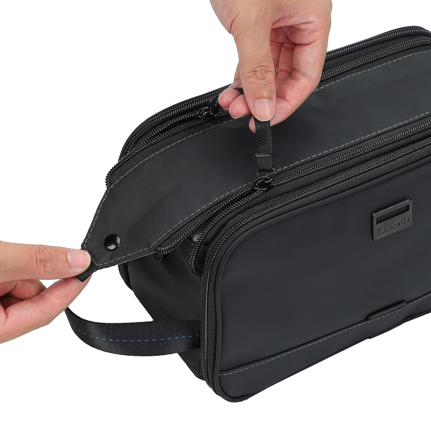 Travel Toiletry Bag for Men, Medium Water-Resistant Double-Sided Full-Open Dopp