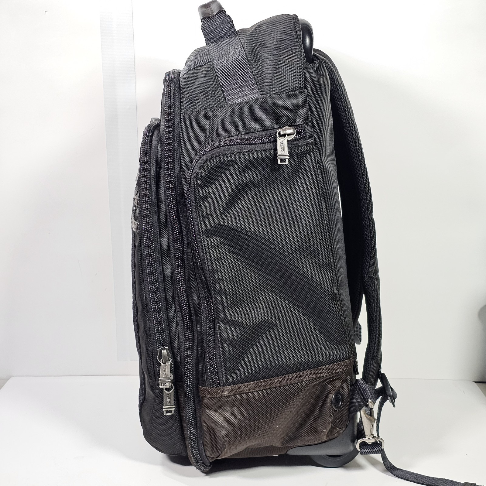 Tumi Peterson Wheeled Carry On Backpack 222473HK2 Black