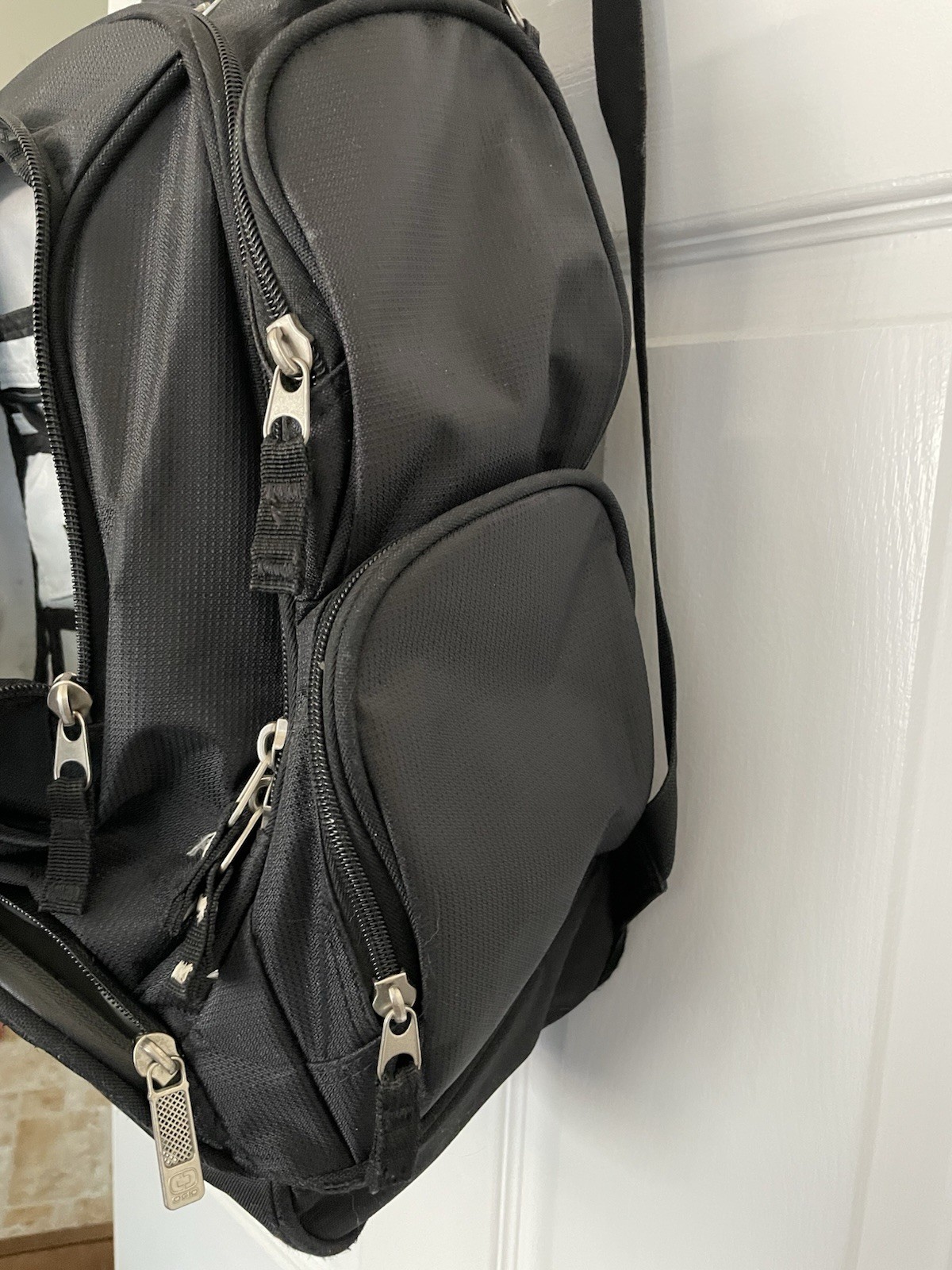 OGIO Black Backpack w/ Laptop Sleeve, Organizer, Audio Pocket, Zip. Branded