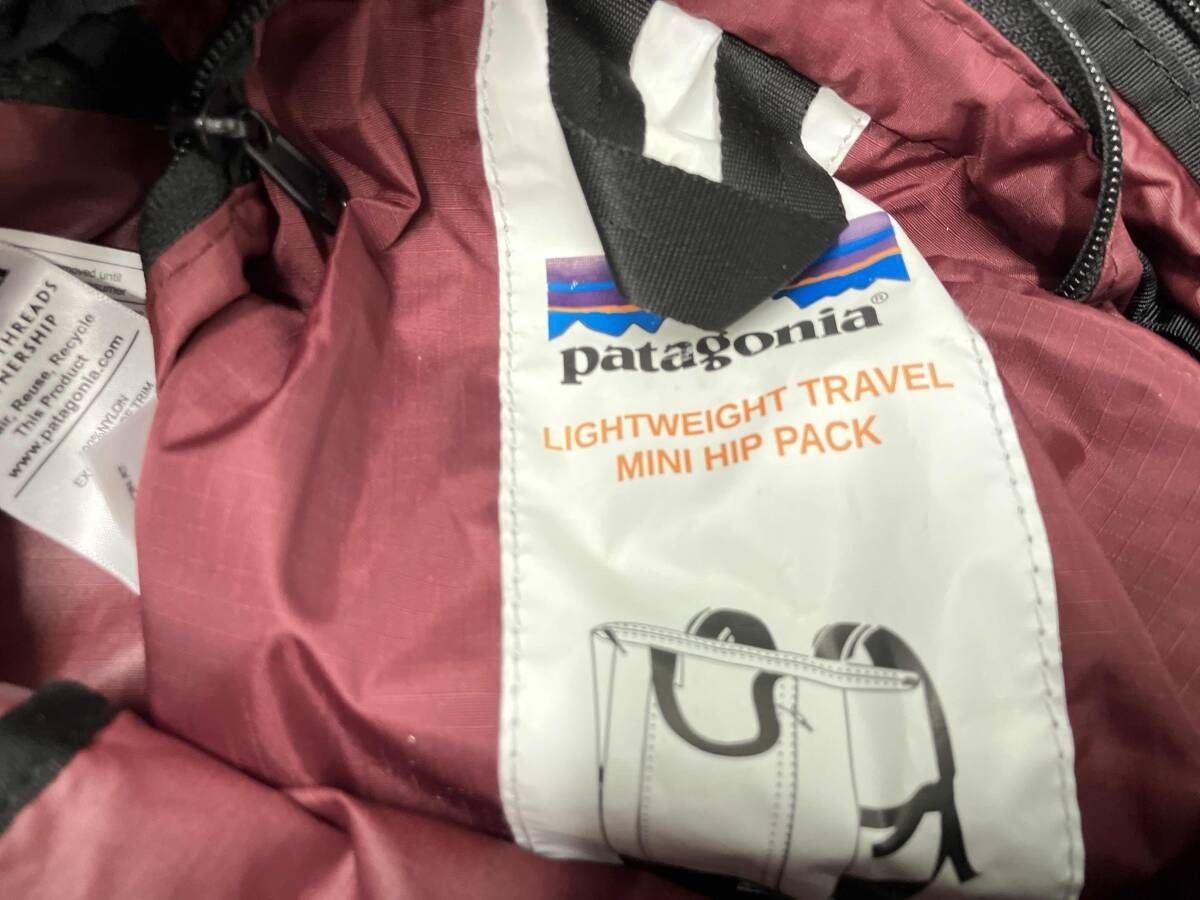 Patagonia Lightweight Travel Tote Pack 2way Wine Red x Black