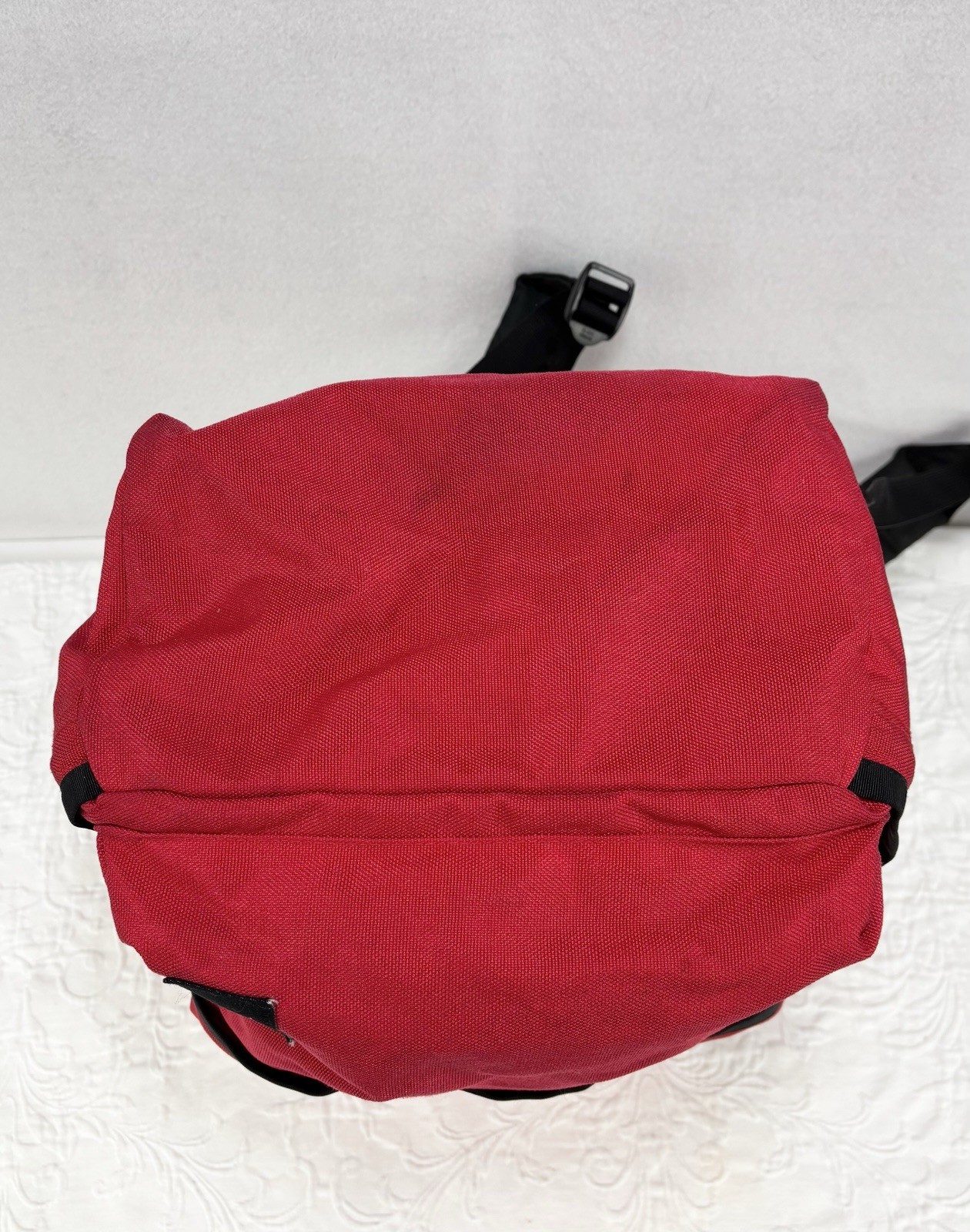 VTG 80s The North Face Backpack Red Minimalistic Design School Travel EUC