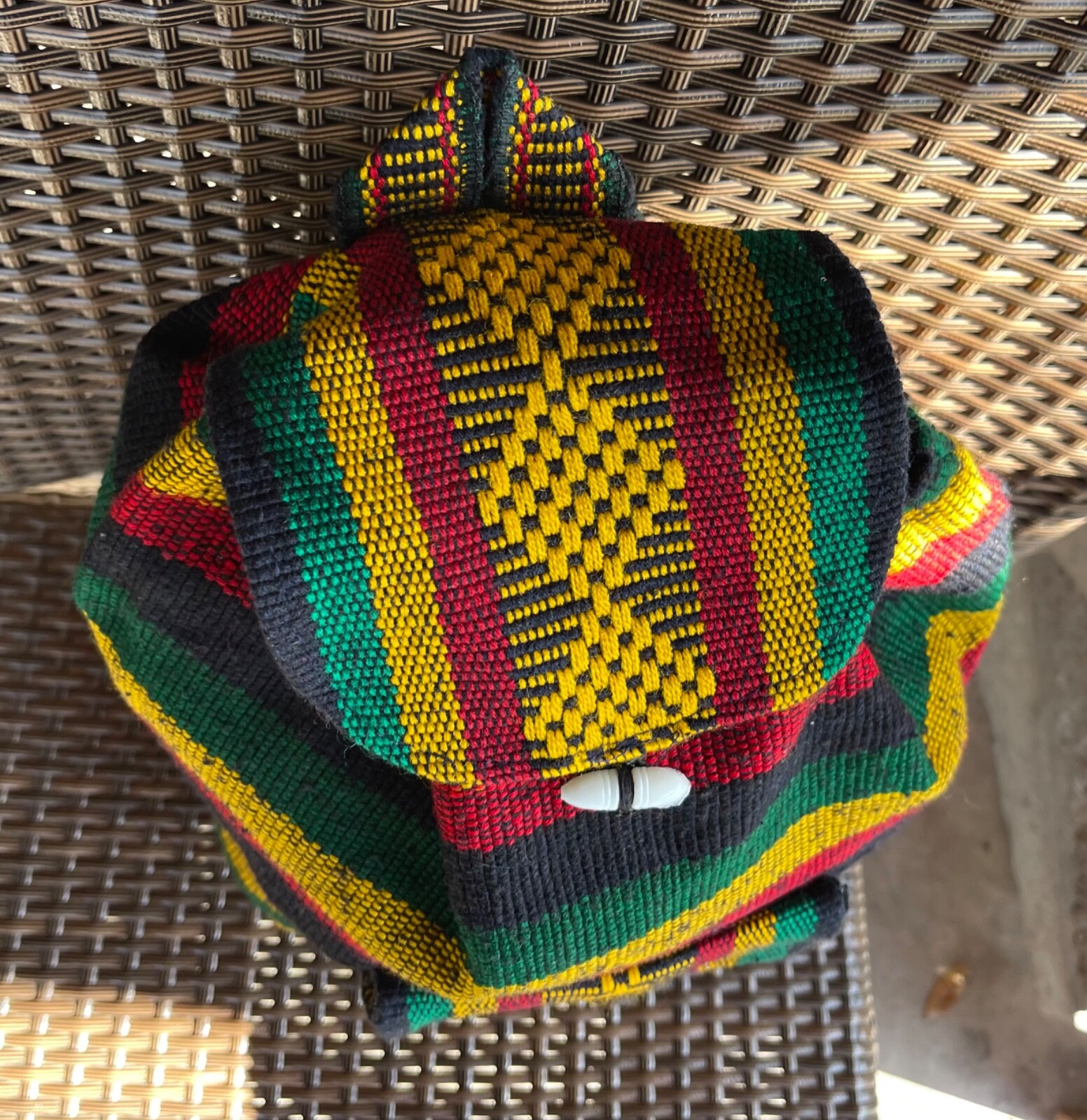 Rasta Tribal Woven New Backpack Sling Travel Bag Mexico Beach Festivals