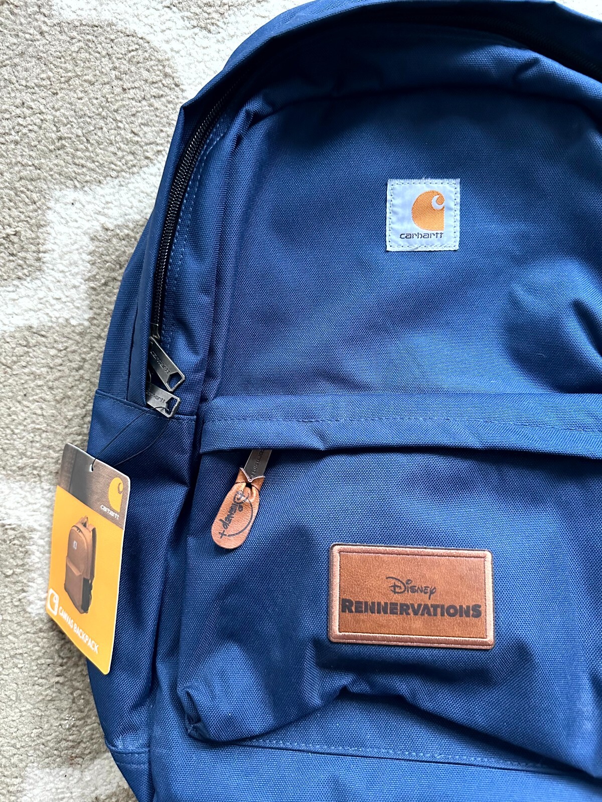 Carhartt Canvas Backpack Navy Disney Reservations Rain Defender 17×12 Outdoors
